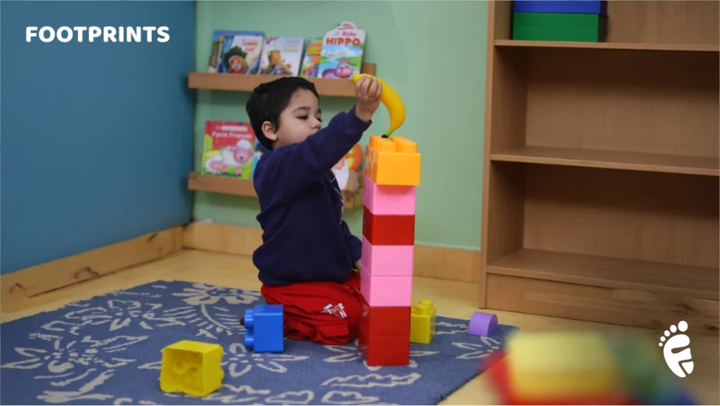 children playing in classroom