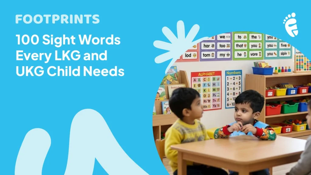 Sight Words for LKG and UKG Students