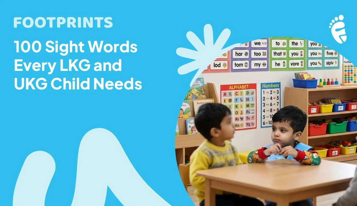Sight Words for LKG and UKG Students