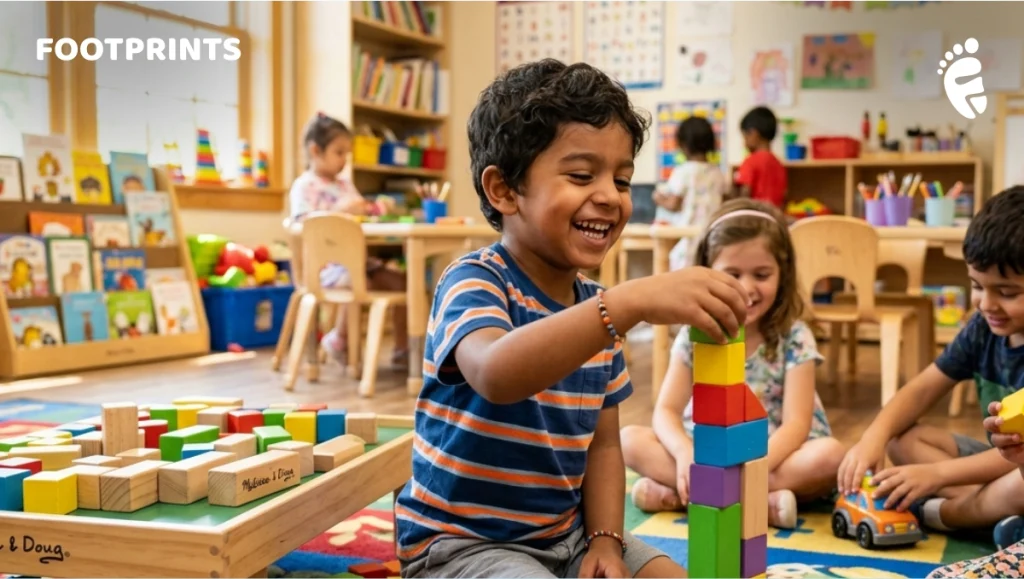 children playing with blocks